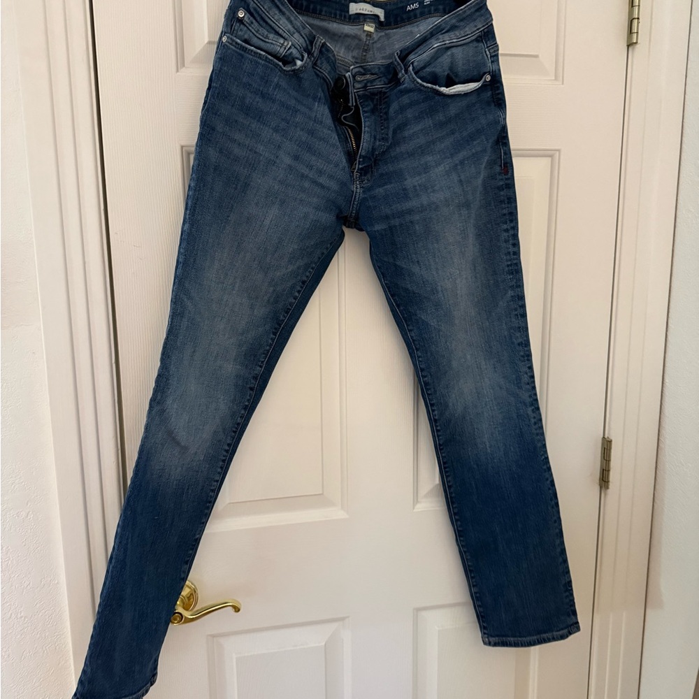 Warp + Weft Dark Blue Skinny Jeans